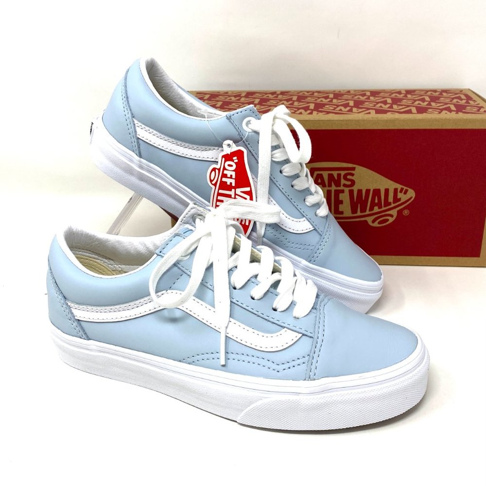 Vans Ballad Low Top Light Blue Old School Skateboarding Leather VN0A3WKT4Q0 - Picture 9 of 11